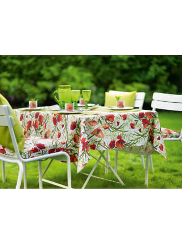 Sander Baumwolle Mitteldecke Alvor in ziegelrot