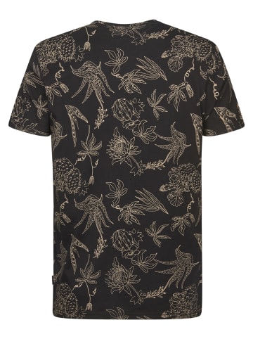 Petrol Industries T-Shirt mit Allover-Print Rocosa in Schwarz