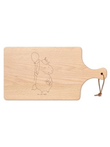 Mr. & Mrs. Panda Schneidbrett Einhorn Luftballon ohne Spruch in Transparent