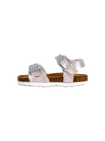 Plakton Lisa – Leder-Pantoletten für Kinder Grau