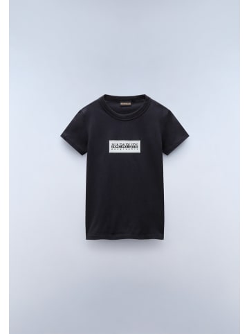 Napapijri Shirt "K S-Chamois Ss" in Schwarz
