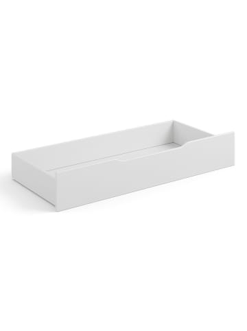 Feldmann-Wohnen Bett Belluno Elegante Kiefer weiß lackiert 110 / 214 / 95cm