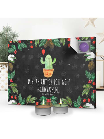 Mr. & Mrs. Panda Adventskalender Kaktus Luftballon mit Spruch in Kreidetafel