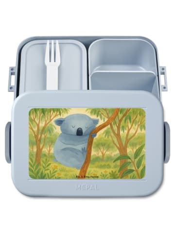 Mr. & Mrs. Panda Bentobox Koalabär Design ohne Spruch in Blau Pastell