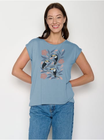 GreenBomb Timid Tucan Flower in Glacier Blue