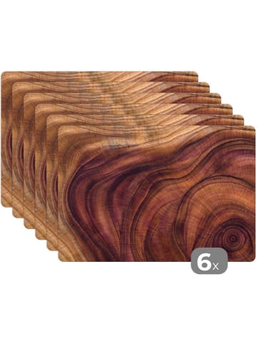 MuchoWow Platzset - Tischset (6-teilig) Mehrfarbig