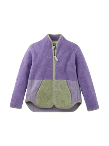 Hessnatur Fleece Jacke in lila