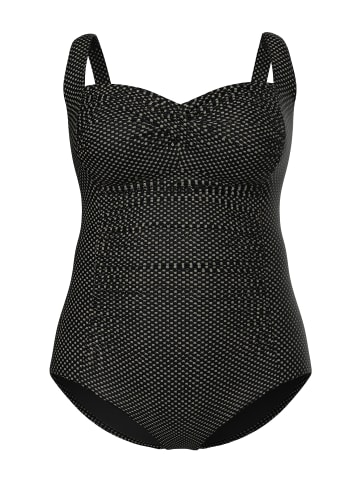 Ulla Popken Badeanzug in schwarz