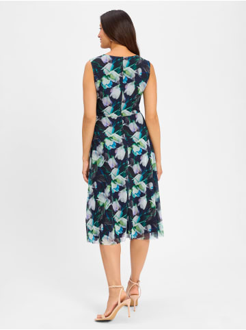 SWING Kleid in marine mehrfarbig - 0001