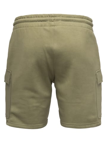 Humy Sweat Bermuda Shorts Casual mit Cargo-Taschen A&S in Olive