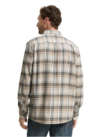 Tom Tailor Knopfleisten Langarmshirt für Herren in beige