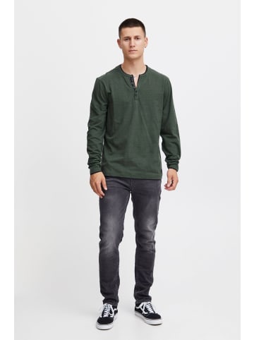 BLEND Langarmshirt BHGrandad - 20715757  Langarmshirt mit V-Ausschnitt in Grün