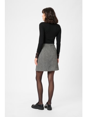 Kaffe Rock KAvalentina A-shape in Black/White Tweed