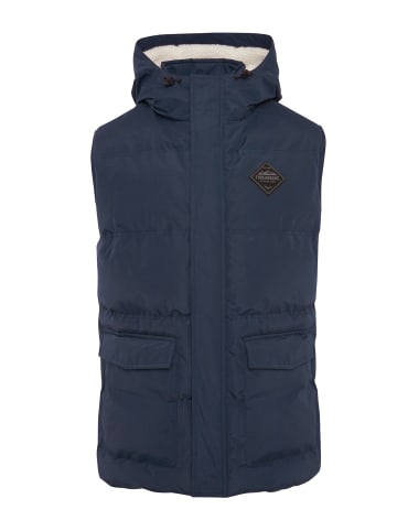 Threadbare Steppweste THB Jacket Gilet Athletic in Navy