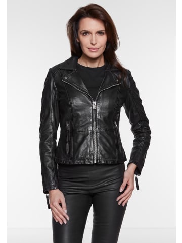 JILANI Damen Lederjacke in Schwarz