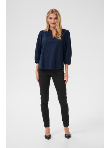 Kaffe Langarm-Bluse KAsjila Regular fit in Midnight Marine