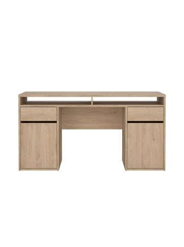 ebuy24 Schreibtisch FunctionPlus Nussbaum 149 x 48 cm