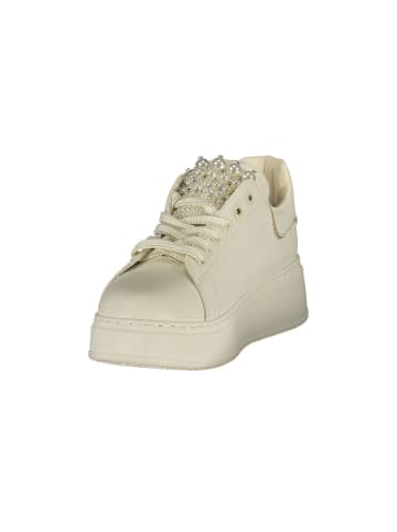 Laura Biagiotti Weiße Polyurethan-Sneaker