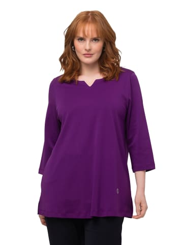 Ulla Popken Shirt in dunkles violett