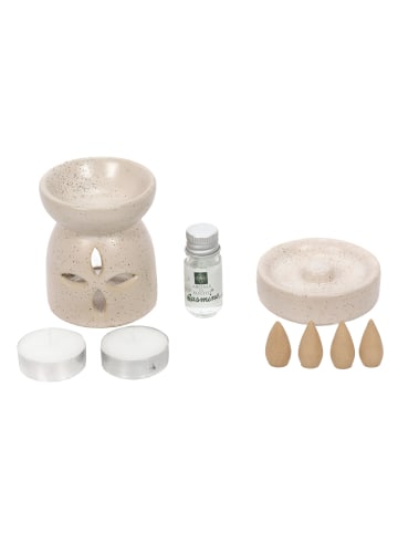 Home&Styling Collection Duftofen + Räucherstäbchen HAPO in Beige, (B) 6,5 x (H) 7,7 x (L) 6,5 cm