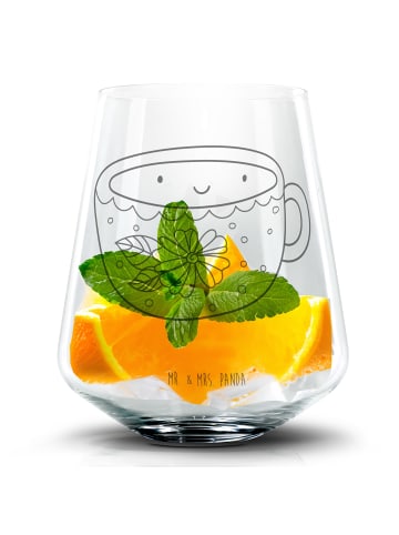Mr. & Mrs. Panda Whiskeyglas Kaffee Tasse ohne Spruch in Transparent