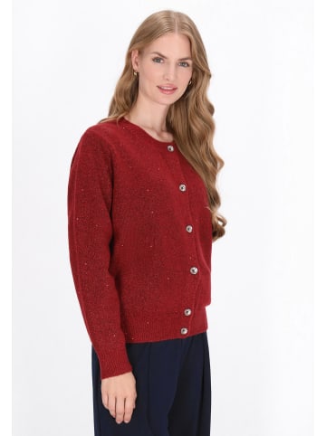 DreiMaster Women Cardigan in wine red