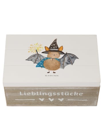 Mr. & Mrs. Panda Schatulle Fledermaus Zauberer ohne Spruch in Weiß