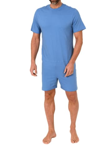 NORMANN Pflegeoverall kurzarm Reißverschluss Rücken - 88501 in hellblau