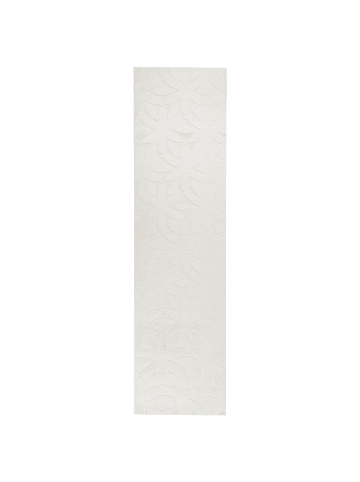 Beliani Läufer HOOD in Weiß - (W) 80 x (L) 300 cm