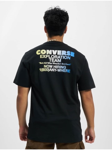 Converse Converse Herren Converse Explorers Wanted Graphic T-Shirt in black