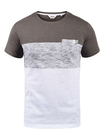 !SOLID Rundhalsshirt in grau