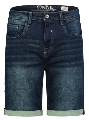 Sublevel Sommerliche Gerade Shorts Basic 5 Pocket in Blau-2
