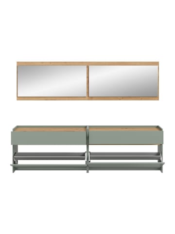 ebuy24 Garderobenmöbel Drive (4-teilig) Staubgrün 192 x 32 cm