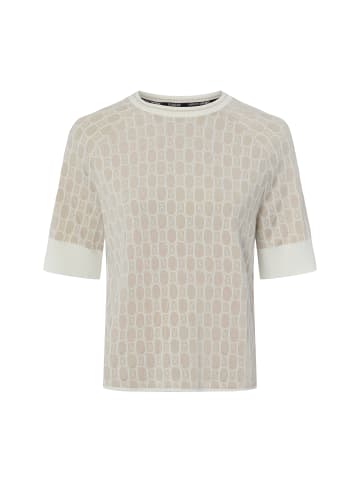 MARC CAIN SPORTS Strickshirt in beige weiß