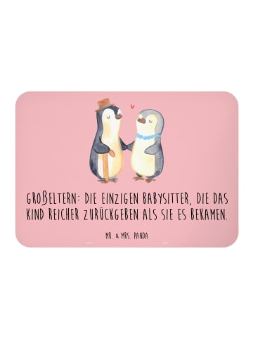 Mr. & Mrs. Panda Magnet Großeltern Babysitter mit Spruch in Rot Pastell
