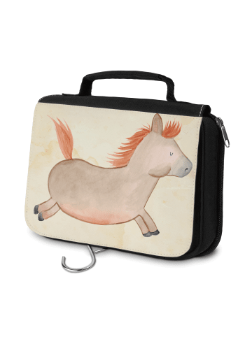 Mr. & Mrs. Panda Kosmetiktasche Pferd Springen ohne Spruch in Vintage