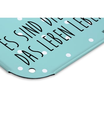 Mr. & Mrs. Panda Blechschild Stinktier Ball mit Spruch in Türkis Pastell