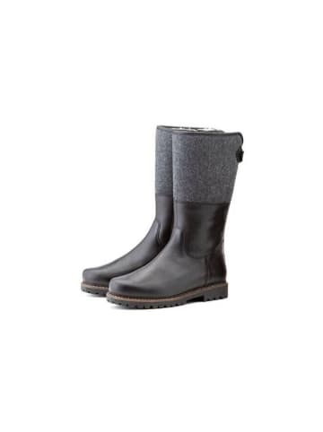 dirndl+bua Lammfellstiefel Lammfellstiefel in schwarz
