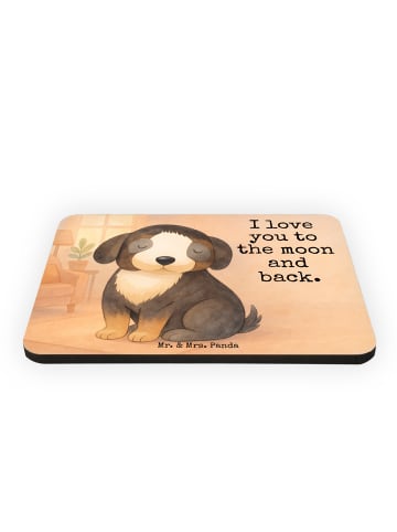 Mr. & Mrs. Panda Magnet Hund Entspannen Design mit Spruch in Weiß