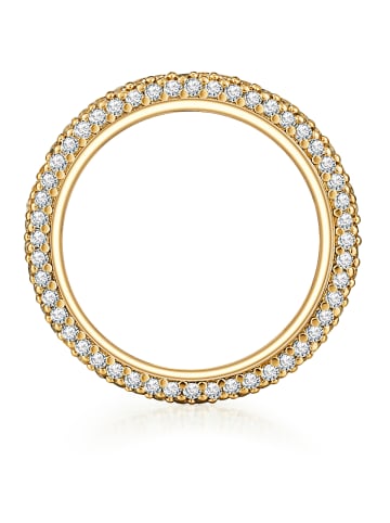 Lulu & Jane Ring aus Messing mit Zirkonia in gelbgold