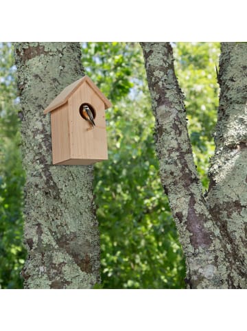 relaxdays Nistkasten in Natur - (B)17 x (H)25,5 x (T)16 cm