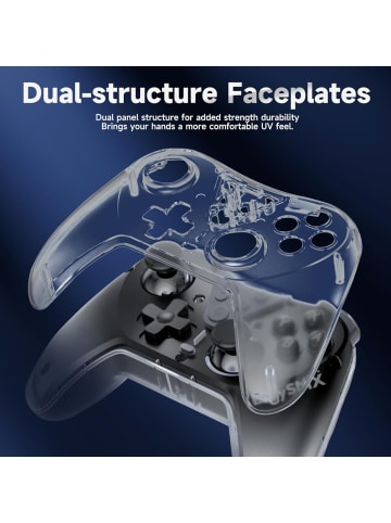 Almina Switch Pro Controller, kabelloser Switch-Controller in Schwarz
