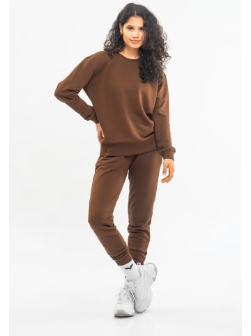 Tom Barron Freizeitanzug WOMEN OVERSIZE FIT SWEATSHIRT AND PANTS SETS in BROWN