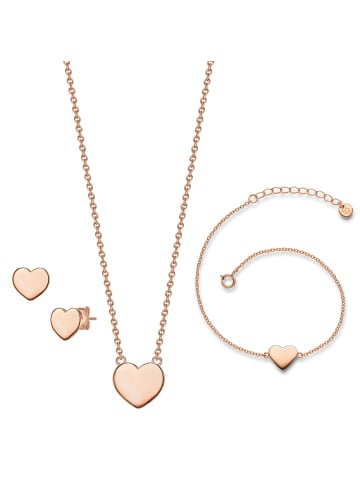 Glanzstücke München Schmuckset Sterling Silber in roségold