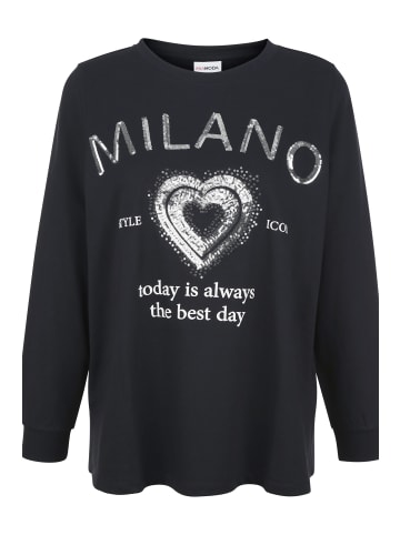 MIAMODA Sweatshirt in schwarz