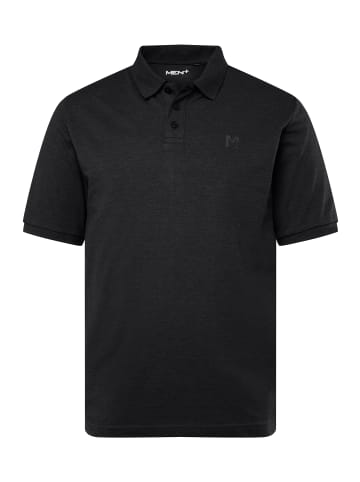 Men Plus Poloshirt in schwarz
