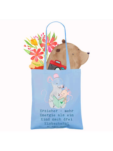 Mr. & Mrs. Panda Tasche Erzieher Energie mit Spruch in Sky Blue