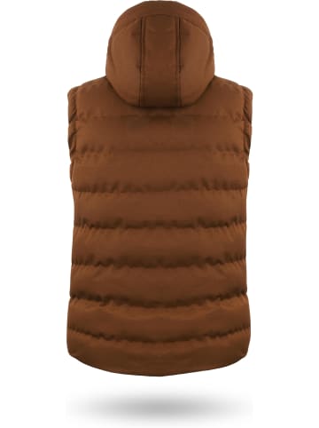 Normani Outdoor Sports Herren Winter-Steppweste Yuquot in Braun