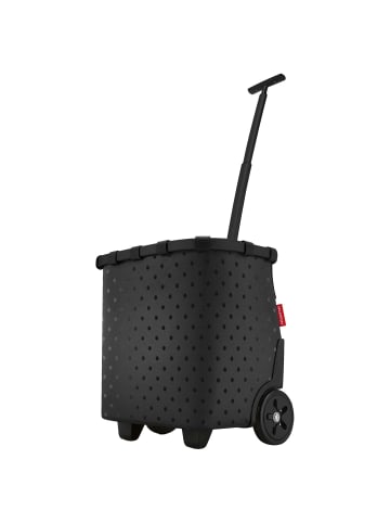 Reisenthel carrycruiser - Einkaufstrolley 47.5 cm (frame raffia black) in frame glossy dots black