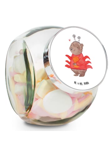 Mr. & Mrs. Panda Kaffeedose Krebs Astrologie ohne Spruch in Weiß